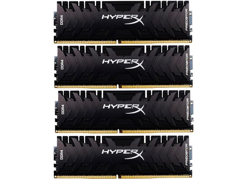 фото Модуль памяти hyperx predator ddr4 dimm 3200mhz pc4-25600 cl16 - 32gb kit (4x8gb) hx432c16pb3k4/32