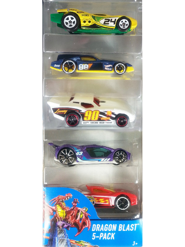 

Набор машин Mattel Hot Wheels Dragon Blast (1806/DVF90) 1:64 7 см, Hot Wheels