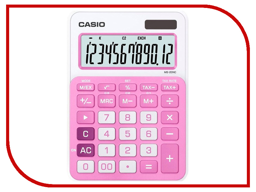 

Калькулятор Casio MS-20NC-PK-S-EC Pink