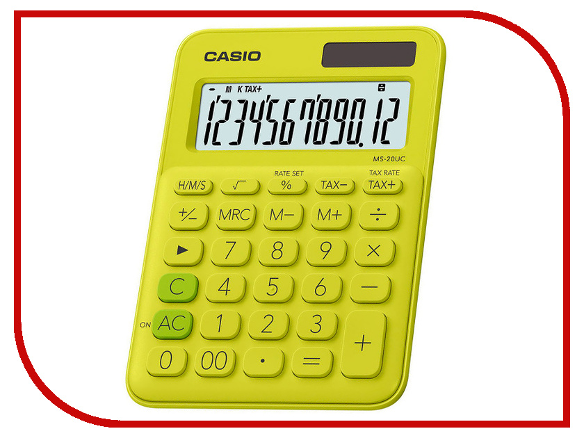 

Калькулятор Casio MS-20UC-YG-S-EC Yellow-Green