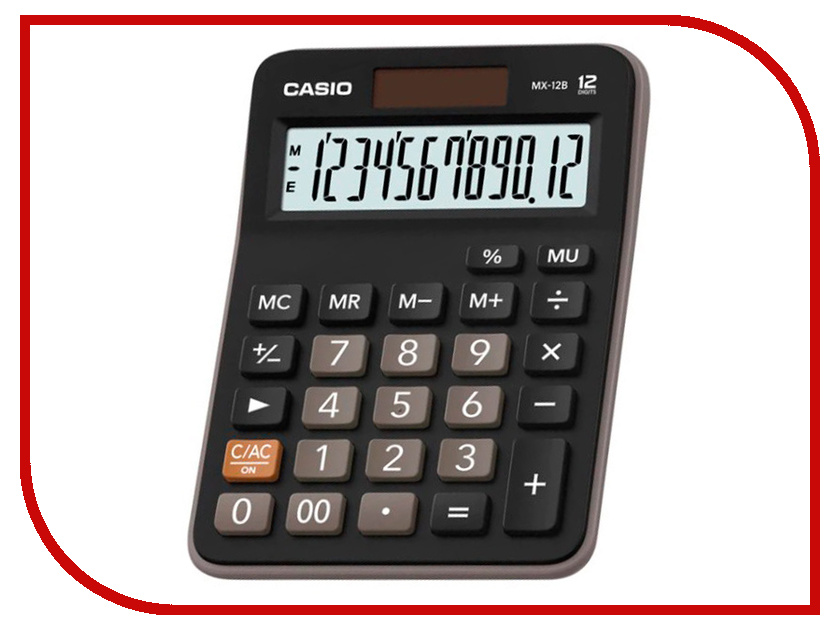 

Калькулятор Casio MX-12B Black-Brown