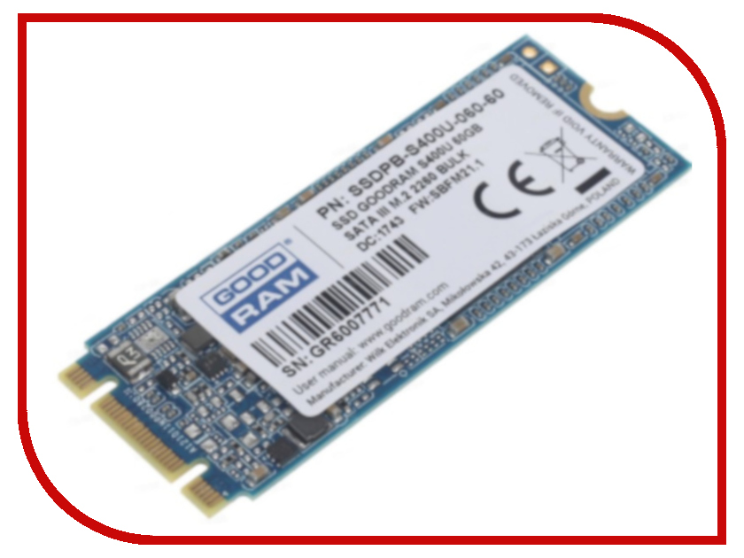 

Жесткий диск GoodRAM SSDPB-S400U-060-60