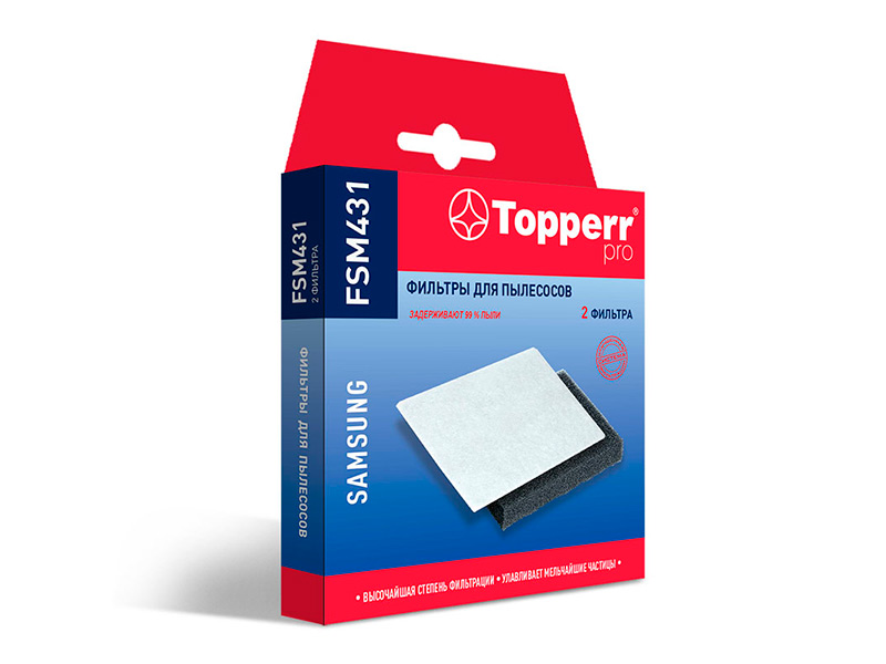 Нера-фильтр Topperr FSM 431 фильтр для пылесоса topperr fsm 431