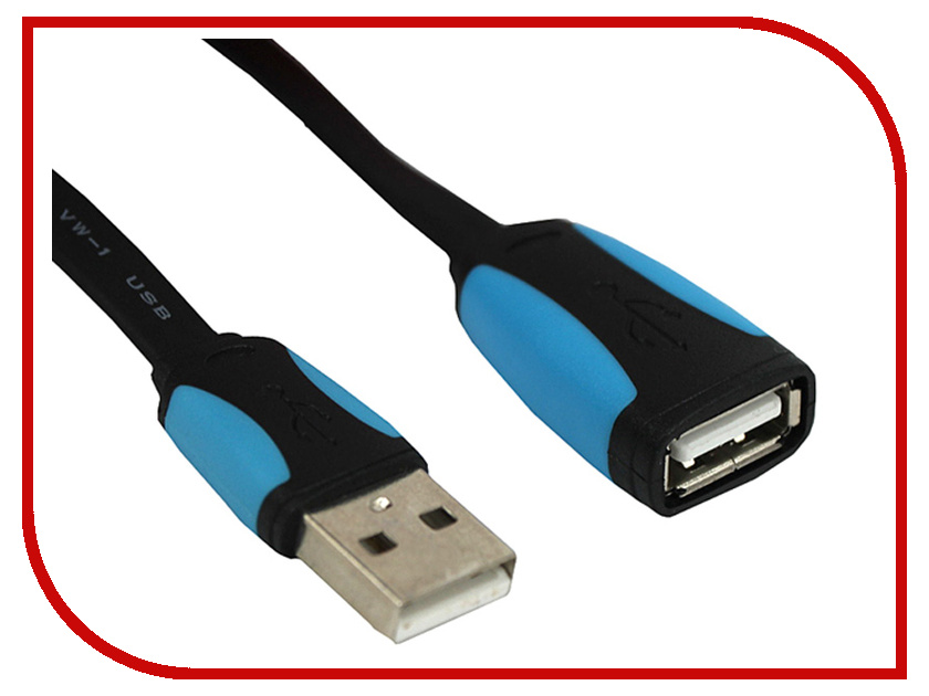 

Аксессуар Mobiledata USB 2.0 A-A 1.5m Black-Blue UE2.0-BB-1.5