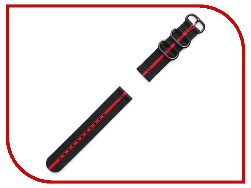 

Аксессуар Ремешок Araree для Samsung Gear Sport Premium Nato Black-Red GP-R600BREECAI