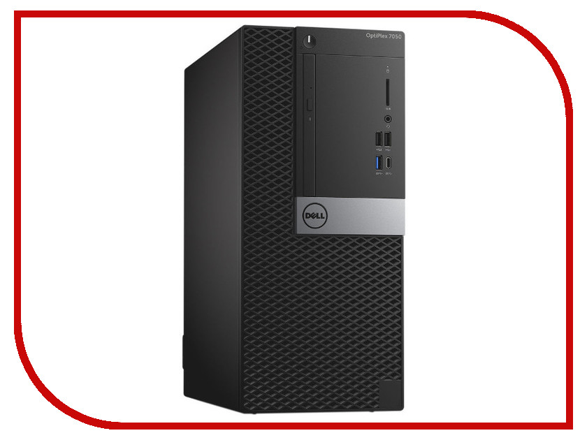 

Настольный компьютер Dell OptiPlex 7050 MT Black-Silver 7050-4846 (Intel Core i7-7700 3.6 GHz/16384Mb/1000Gb/DVD-RW/AMD Radeon R7 450 4096Mb/Ethernet/Windows 10 Pro)