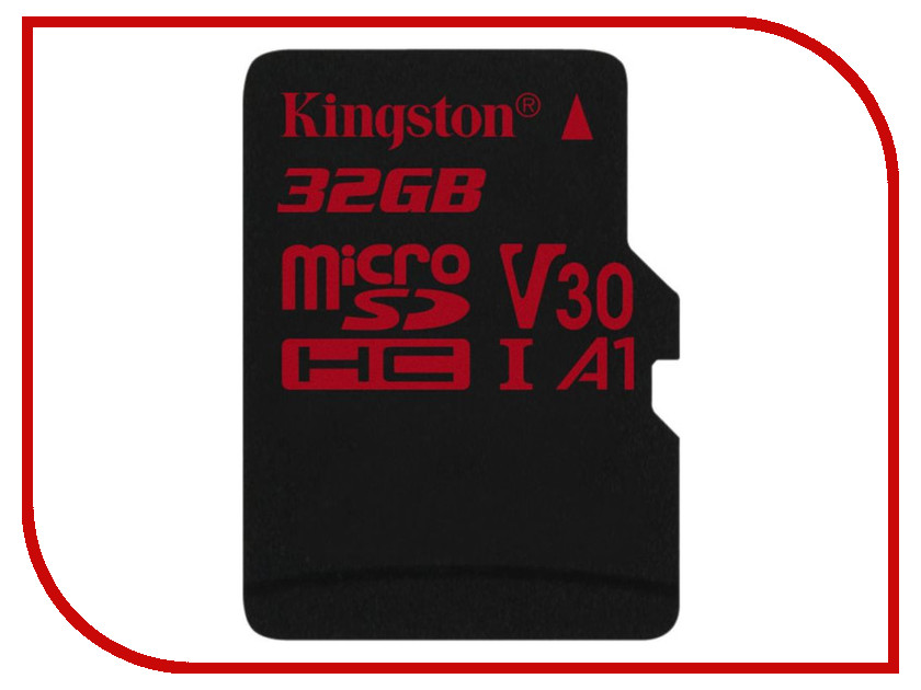 фото Карта памяти 32Gb - Kingston MicroSDHC U3 UHS-I V30 A1 Canvas React SDCR/32GBSP