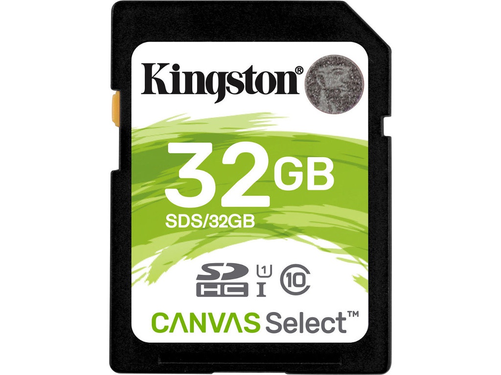 фото Карта памяти 32GB - Kingston SDHC Canvas Select 80R CL10 UHS-I SDS/32GB