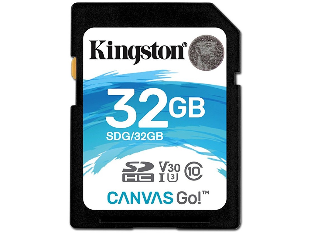 фото Карта памяти 32GB - Kingston SDHC Canvas Go 90R/45W CL10 U3 V30 SDG/32GB