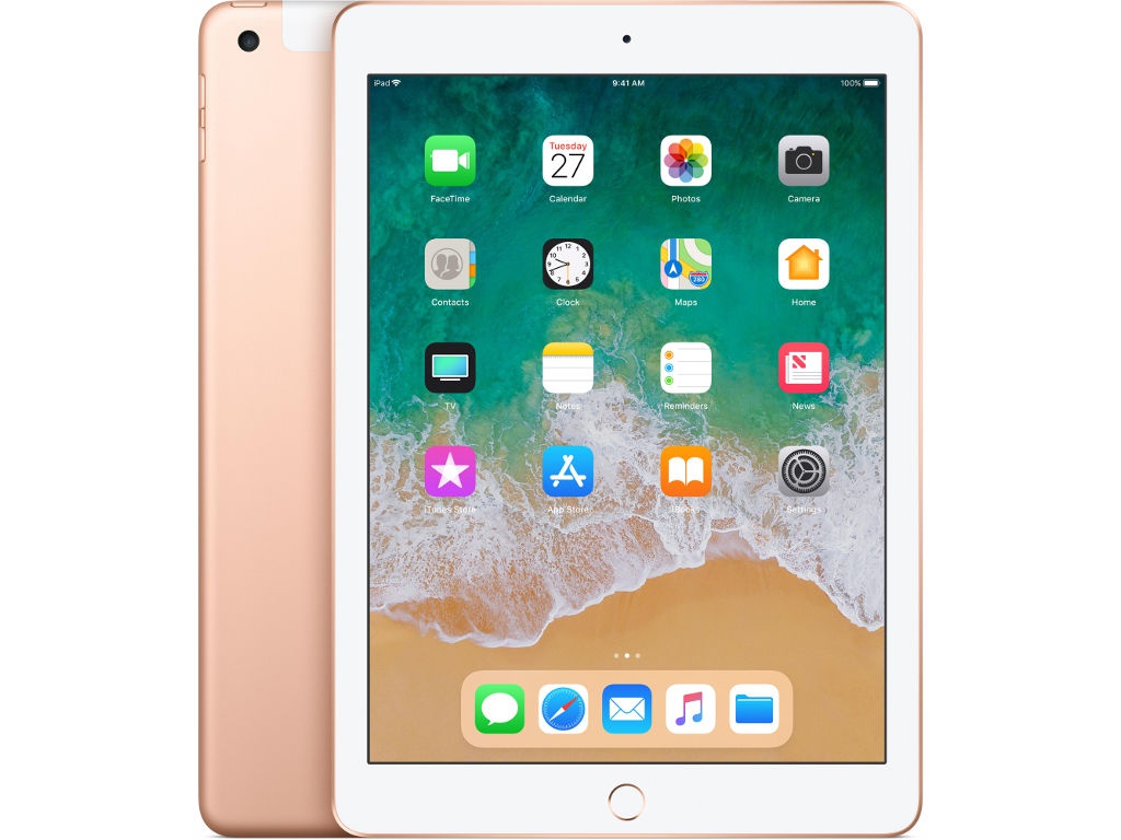 

Планшет APPLE iPad 2018 Wi-Fi + Cellular 128Gb Gold MRM22RU/A, MRM22RU/A