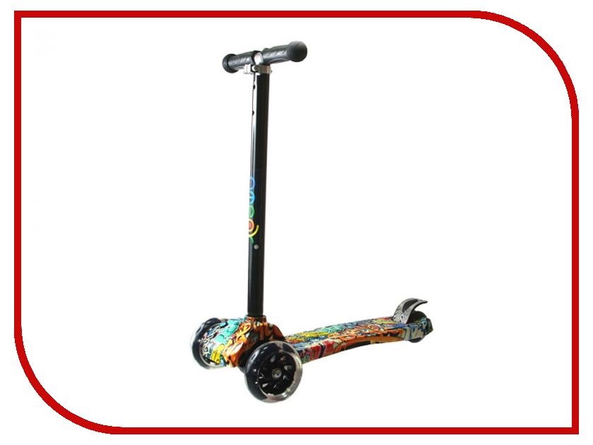 

Самокат Ateox Graffiti M-1C Maxi Shine Blue-Orange