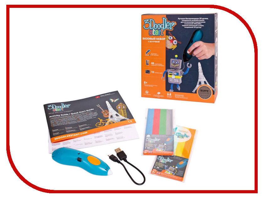 

3D ручка 3Doodler Wobble Works Start 3DS-ESST-TNG-R-17, Wobble Works Start 3DS-ESST-TNG-R-17