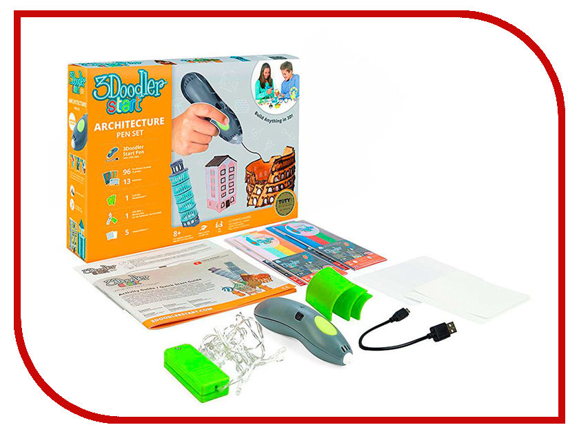

3D ручка 3Doodler Wobble Works Архитектор 3DS-ARCP-MUL-R