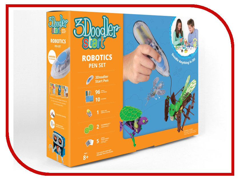 

3D ручка 3Doodler Wobble Works Роботы 3DS-ROBP-MUL-R