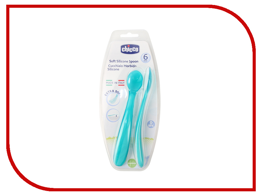 

Ложка мягкая Chicco 2шт Light-Blue 00006828210000