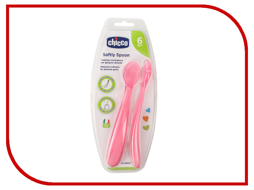 

Ложка мягкая Chicco 2шт Pink 00006828110000