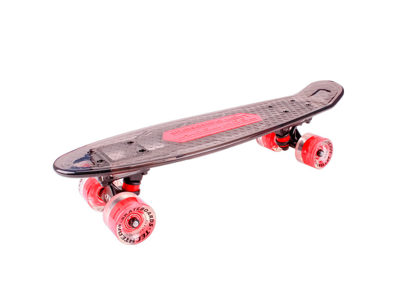 

Скейт Tech Team Transparent Light 22 Music Black, Transparent Light 22 Music