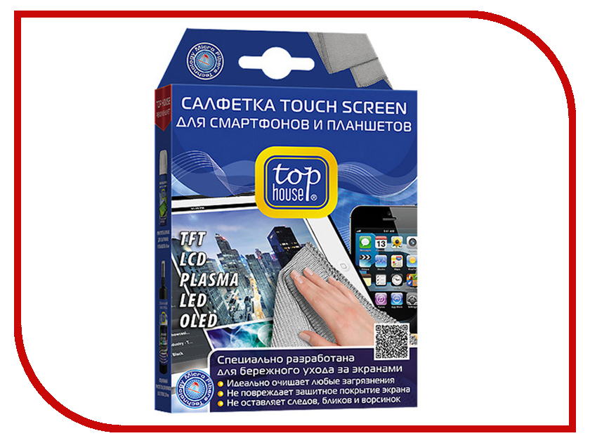 

Аксессуар Салфетка Top House Touch Screen 15x20cm 4660003391589