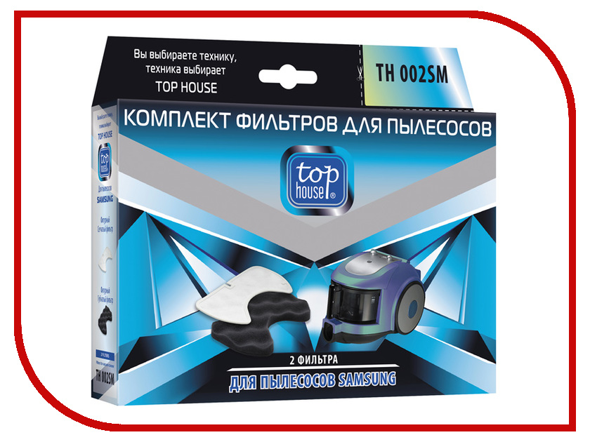 

Комплект фильтров Top House TH 002SM для пылесосов SAMSUNG 2 шт 4660003392821, TH 002SM