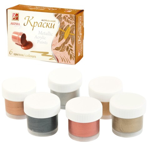 фото Акриловые краски Луч 6 цветов 15ml 22С 1413-08