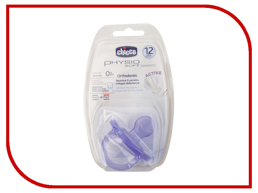 

Пустышка Chicco Physio Soft 1шт 00002713300000