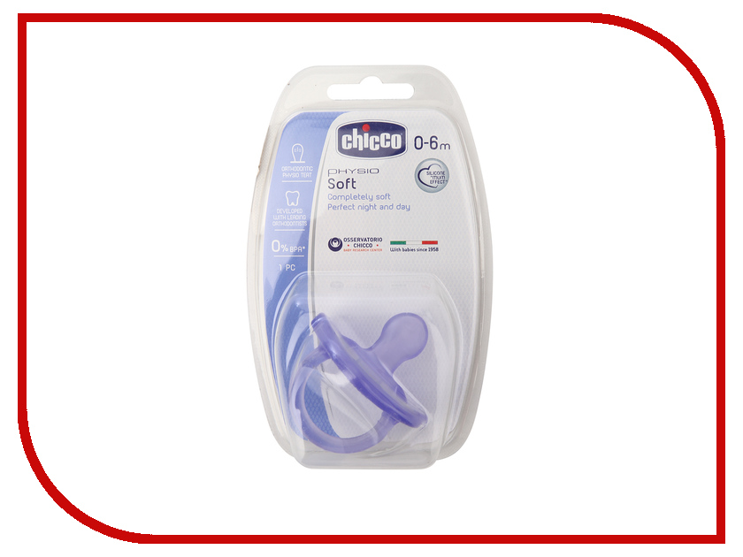 

Пустышка Chicco Physio Soft 1шт 00002711310000