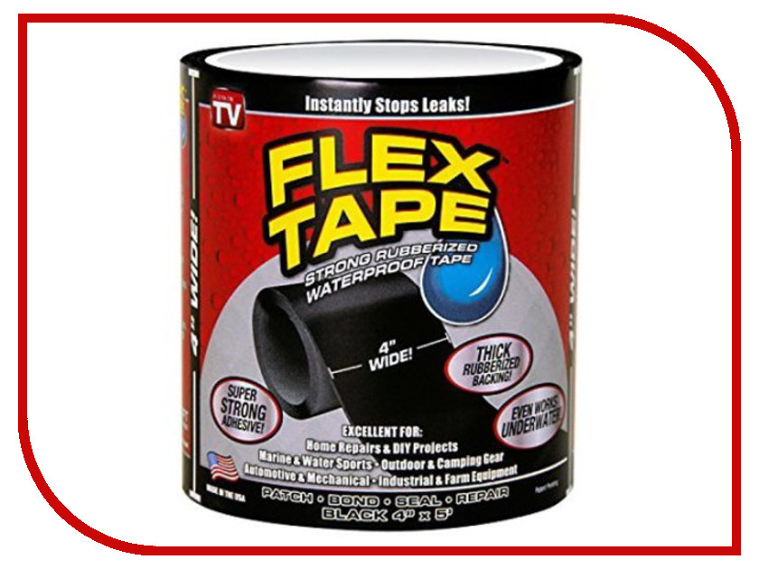 

Лента As Seen On TV Flex Tape Black, Flex Tape