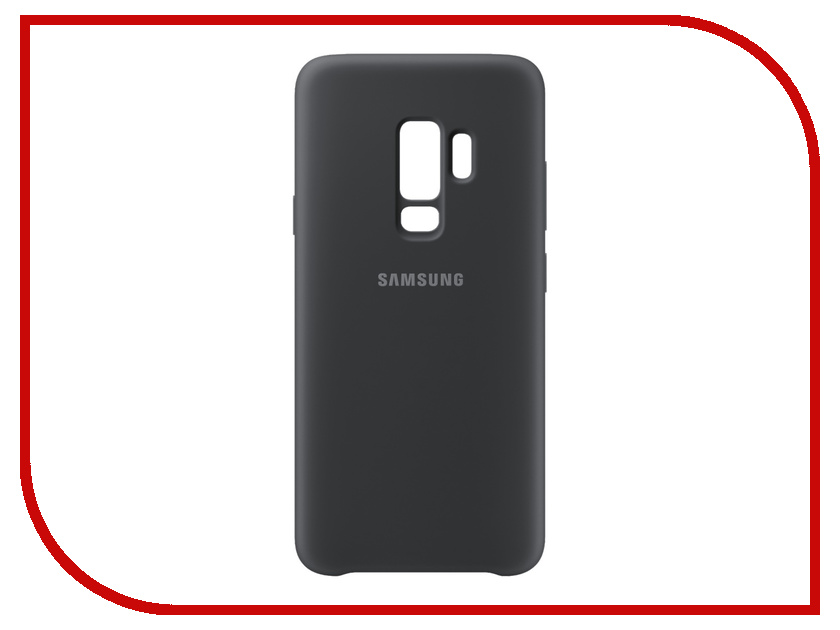 фото Аксессуар Чехол Samsung Galaxy S9 Plus Silicone Cover Black EF-PG965TBEGRU