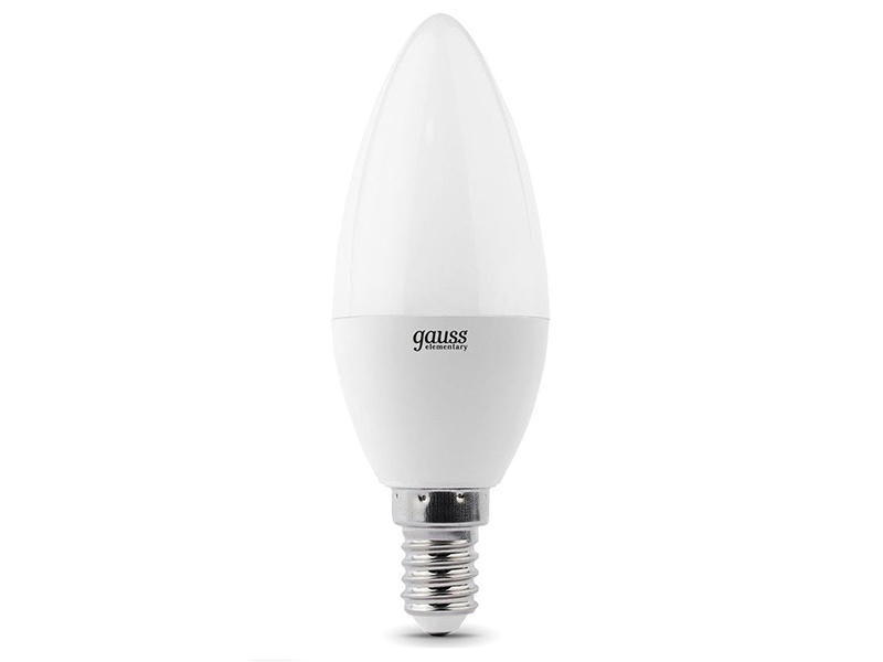 

Лампочка Gauss LED Candle E14 9.5W 4100K 103101210, E14 9.5W 4100K