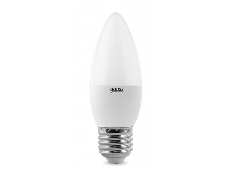 

Лампочка Gauss LED Candle E27 9.5W 4100K 103102210, E27 9.5W 4100K