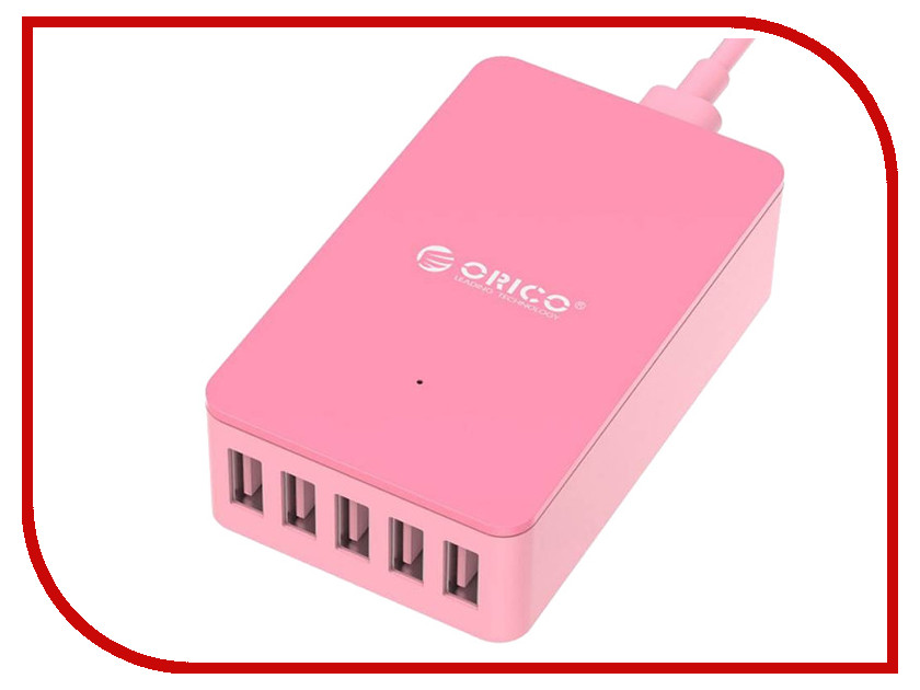

Зарядное устройство Orico CSE-5U 5-Ports Pink