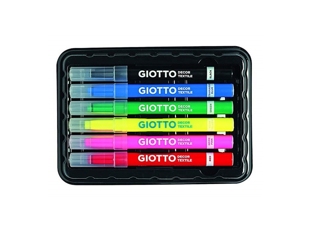 

Фломастеры для ткани Giotto Decor Textile 6 цветов 494800, 6 цветов
