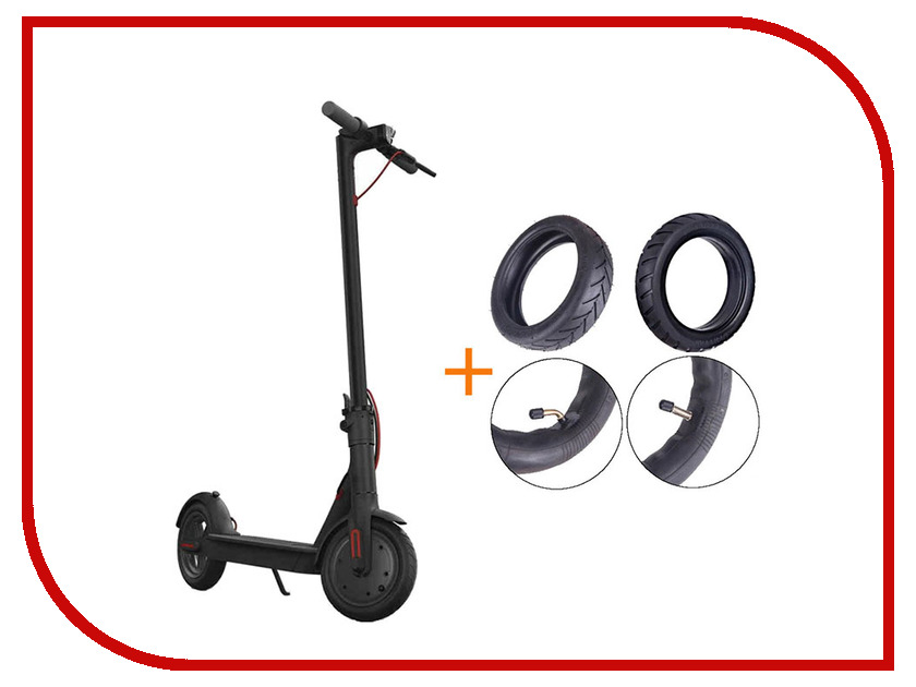 фото Электросамокат Xiaomi Mijia Electric Scooter M365 Black NewGen 2.0 (2018) & комплект покрышек FBC4004GL