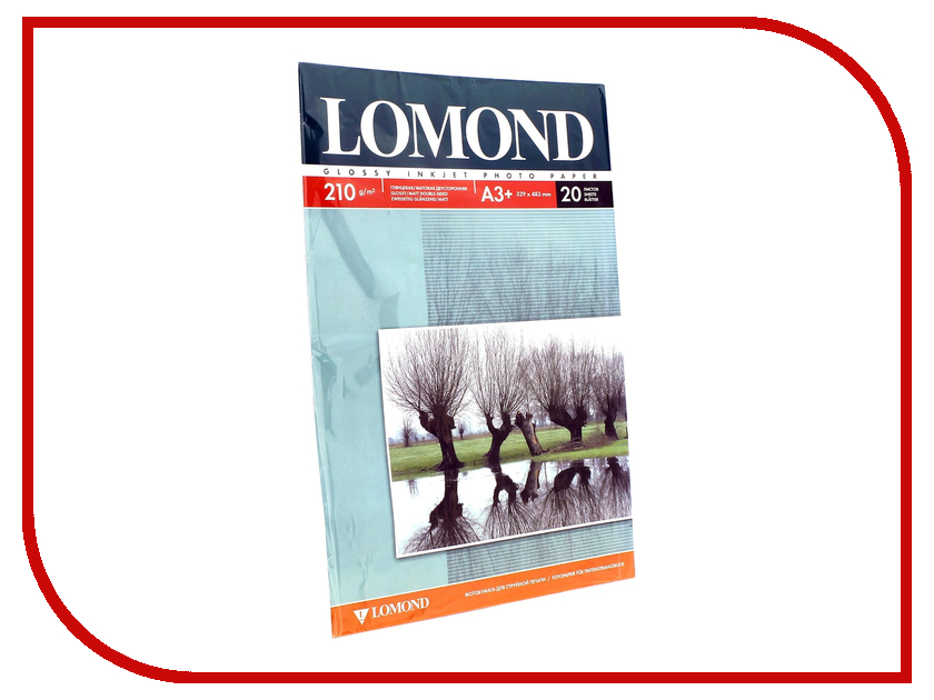 

Фотобумага Lomond А3+ 210g/m2 матовая двухсторонняя глянцевая 20 листов 0102027