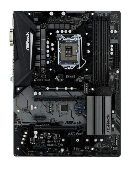 фото Материнская плата asrock h370 pro4