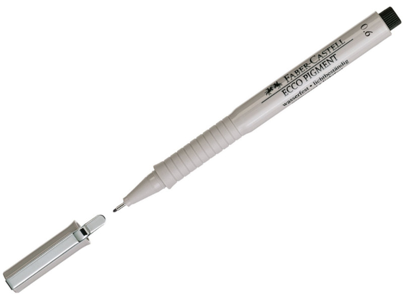 

Ручка капиллярная Faber-Castell Ecco Pigment корпус Grey, стержень Black 166699, Ecco Pigment