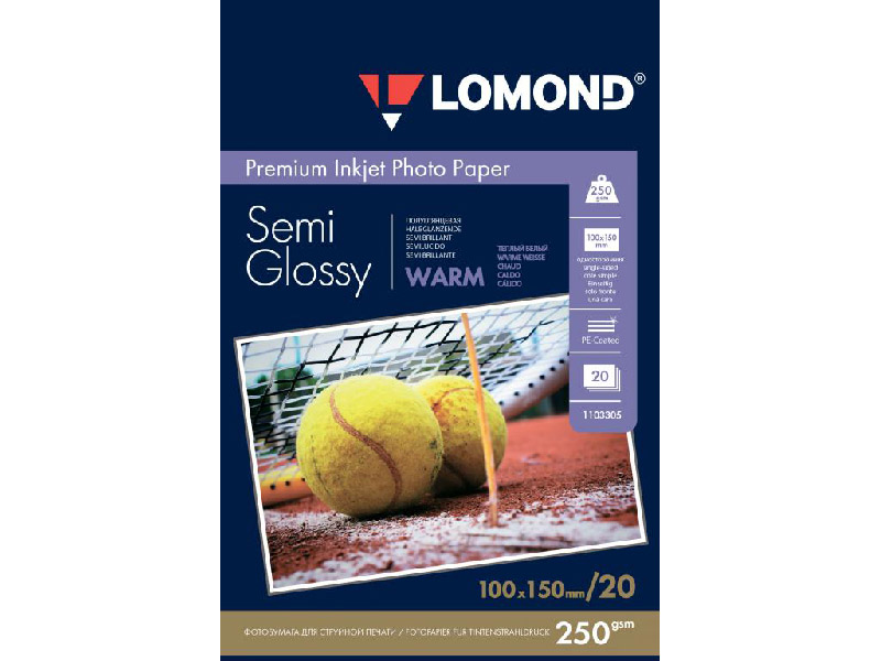 

Фотобумага Lomond A6 250g/m2 Semi Glossy Warm односторонняя 20 листов 1103305, 1103305