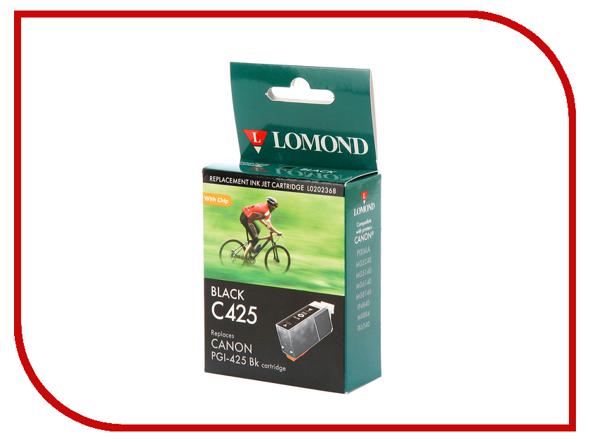

Картридж Lomond L0202368 Black для Canon Pixma MG5240/5140/6140/8140/IP4840/MX884/IX6540
