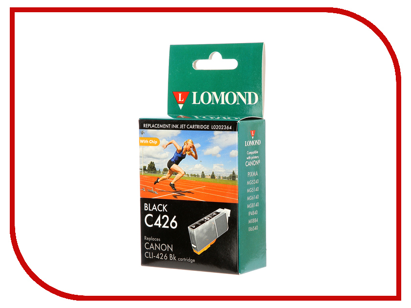 

Картридж Lomond L0202364 Black для Canon Pixma MG5240/5140/6140/8140/IP4840/MX884/IX6541