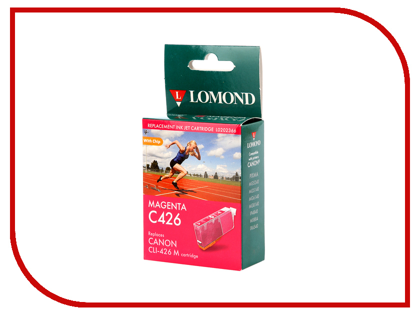

Картридж Lomond L0202366 Magenta для Canon Pixma MG5240/5140/6140/8140/IP4840/MX884/IX6543, L0202366