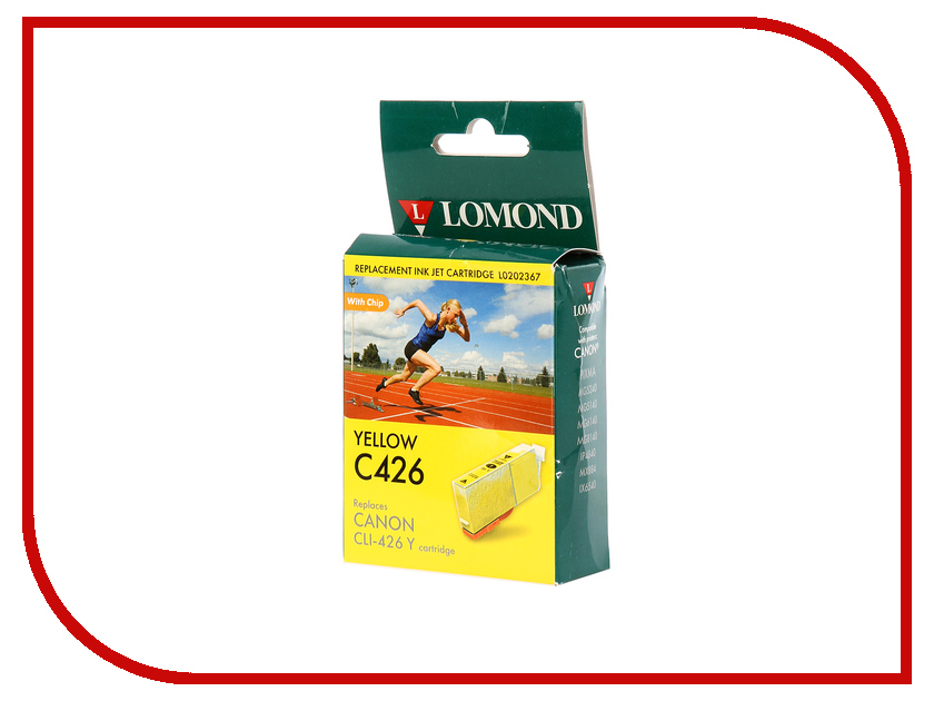 

Картридж Lomond L0202367 Yellow для Canon Pixma MG5240/5140/6140/8140/IP4840/MX884/IX6544