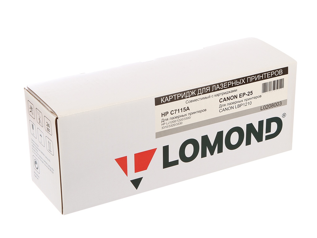 

Картридж Lomond L0208003 для HP LJ 1200/1220/3200/3300/New/3310/3320/3330/Canon LBP 1210, L0208003