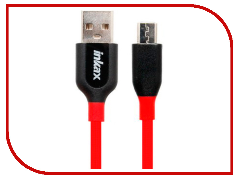 

Аксессуар Inkax microUSB CK-30-MICRO Black-Red