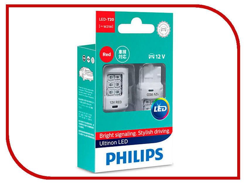 

Лампа Philips Ultinon LED W21W 11065ULRX2 (2 штуки)