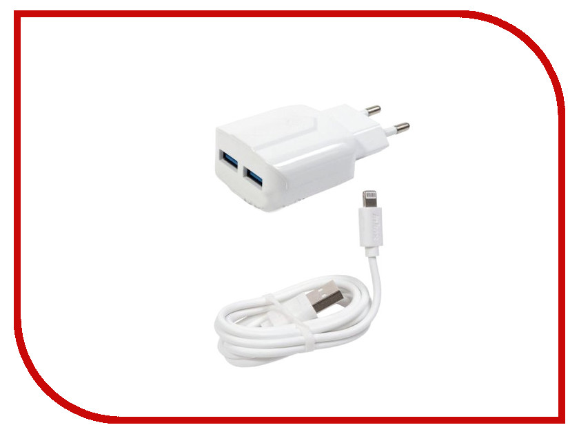 

Зарядное устройство Inkax СЗУ 2в1 8pin для iPhone 5/6/7 CD-21-IP White