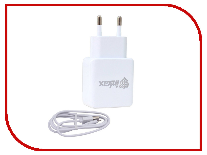 

Зарядное устройство Inkax СЗУ 2в1 8pin для iPhone 5/6/7 CD-23-IP White