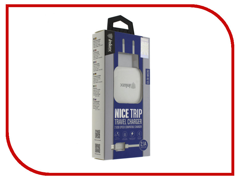 

Зарядное устройство Inkax СЗУ 2в1 microUSB CD-28-MICRO White