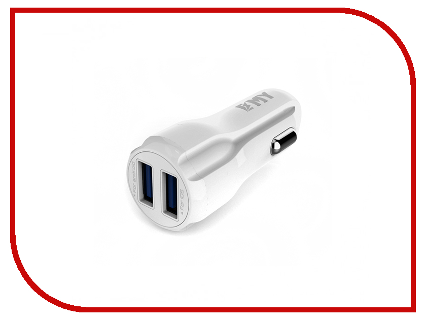 

Зарядное устройство EMY MY-131 2xUSB 8-pin 3400mA White
