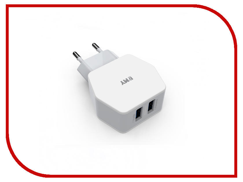 

Зарядное устройство EMY MY-261 2xUSB 8-pin 2100mA White