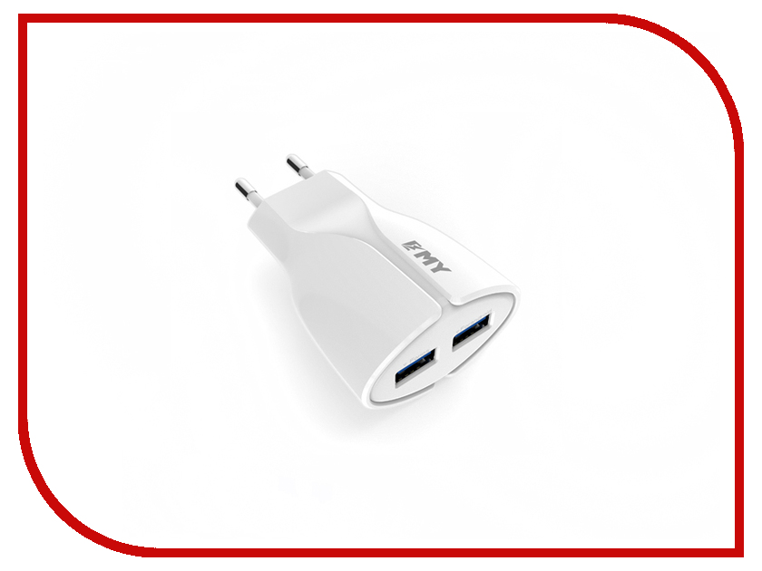 

Зарядное устройство EMY MY-271 2xUSB 8-pin 2100mA White